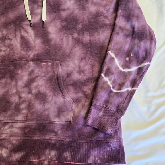 Calvin Klein Performance Tie-Dye Pullover Hoodie Womens Medium Boho Athletic - Picture 2 of 10